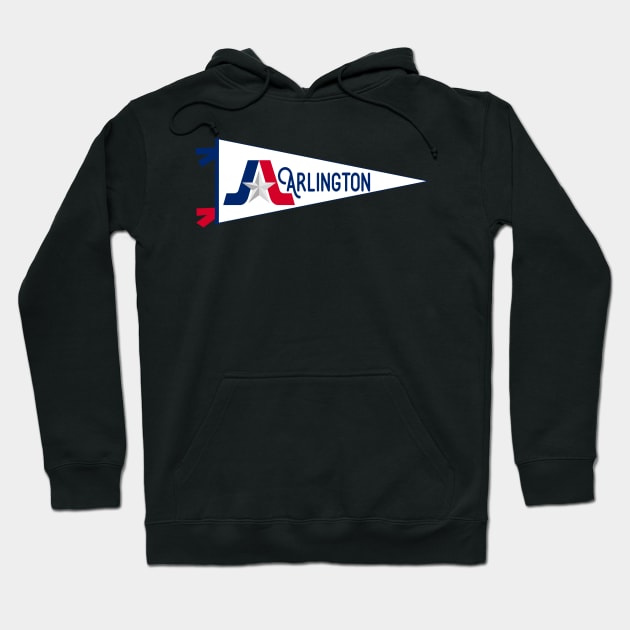 Arlington Flag Pennant Hoodie by zsonn